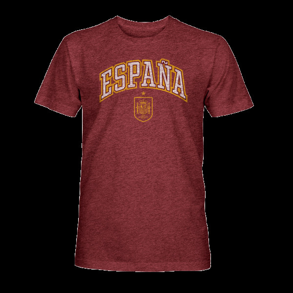 Футболка Spain National Team 1863FC Athletic Wordmark Vintage Tri-Blend - Maroon