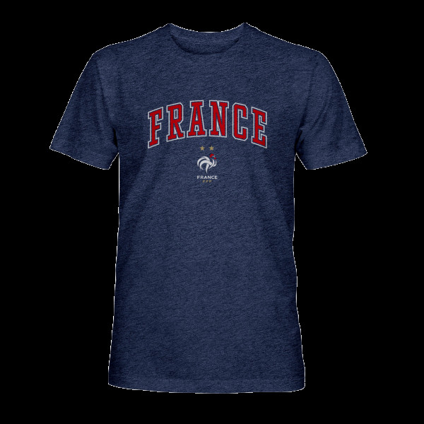Футболка France National Team 1863FC Athletic Wordmark Vintage Tri-Blend - Navy