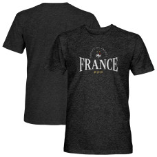 Футболка France National Team 1863FC Athletic Wordmark Vintage Tri-Blend - Black