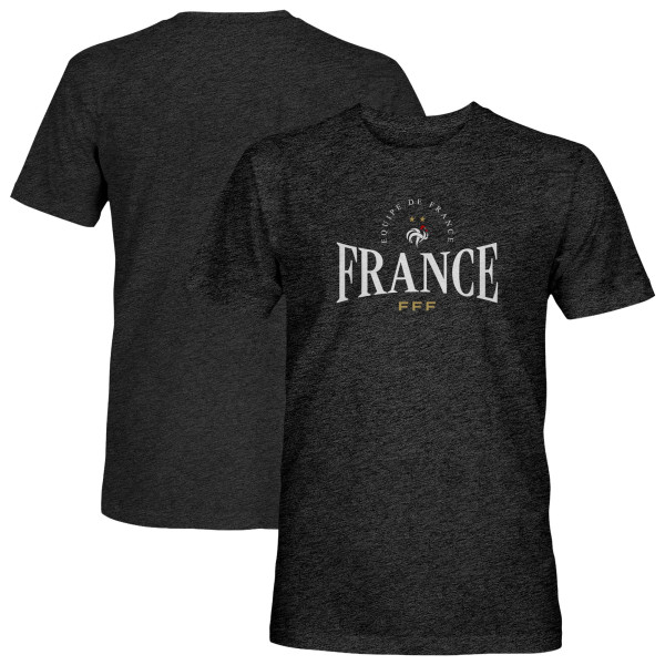 Футболка France National Team 1863FC Athletic Wordmark Vintage Tri-Blend - Black