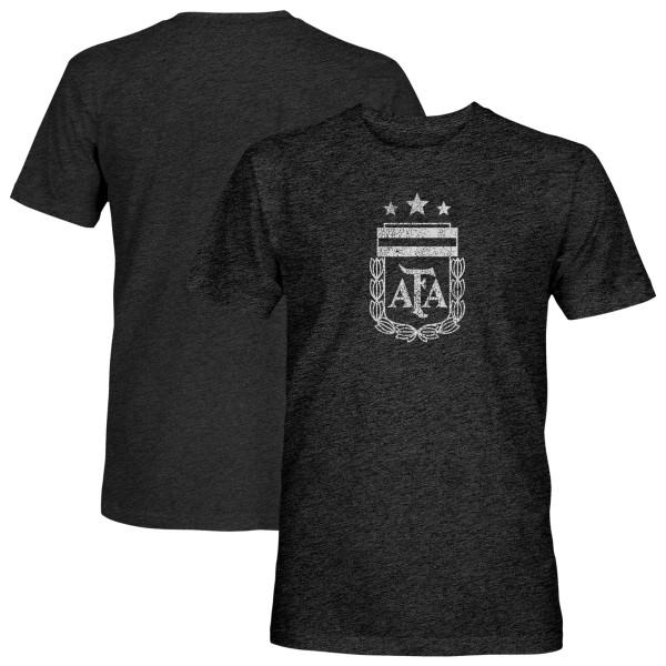 Футболка Argentina National Team 1863FC Mono Badge Vintage Tri-Blend - Black