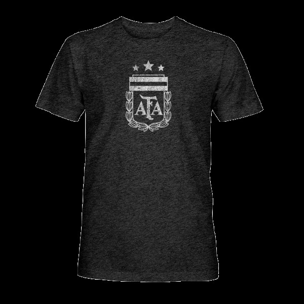 Футболка Argentina National Team 1863FC Mono Badge Vintage Tri-Blend - Black