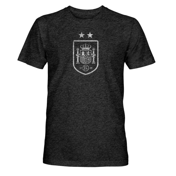 Футболка Spain National Team 1863FC Mono Badge Vintage Tri-Blend - Black