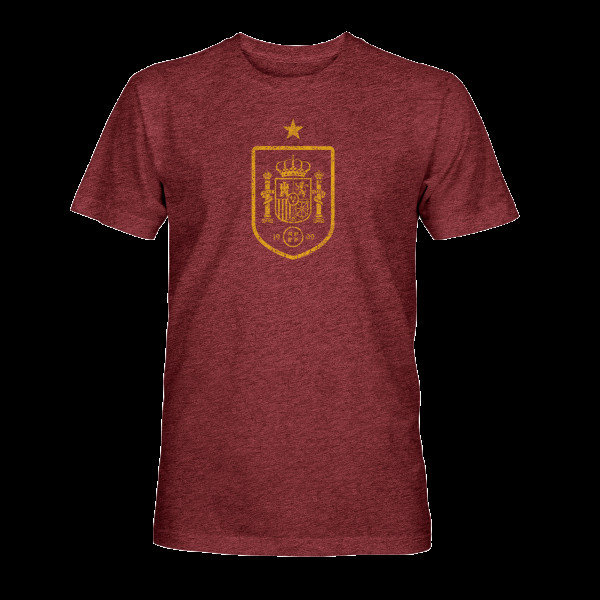 Футболка Spain National Team 1863FC Mono Badge Vintage Tri-Blend - Maroon