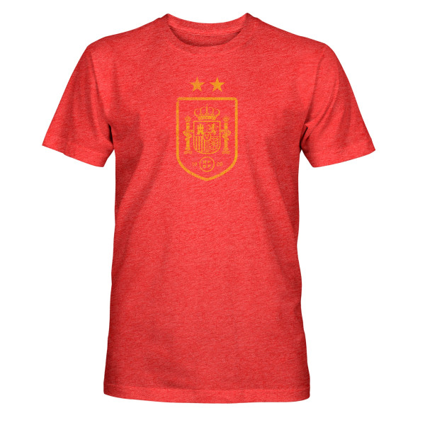 Футболка Spain National Team 1863FC Mono Badge Vintage Tri-Blend - Red