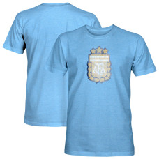 Футболка Argentina National Team 1863FC Color Badge Tri-Blend - Light Blue
