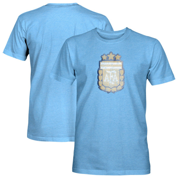 Футболка Argentina National Team 1863FC Color Badge Tri-Blend - Light Blue