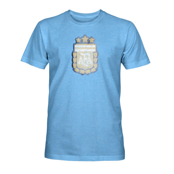 Футболка Argentina National Team 1863FC Color Badge Tri-Blend - Light Blue