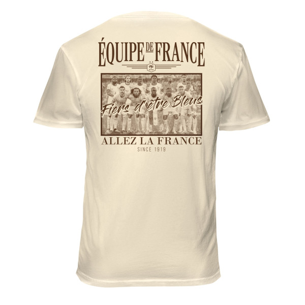 Футболка France National Team 1863FC Vintage Soft Wash - Cream