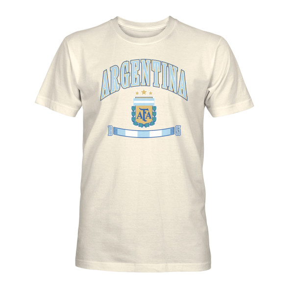 Футболка Argentina National Team 1863FC Retro Stripes - Cream