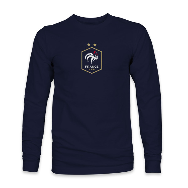 Футболка с длинным рукавом France National Team 1863FC Color Badge - Navy