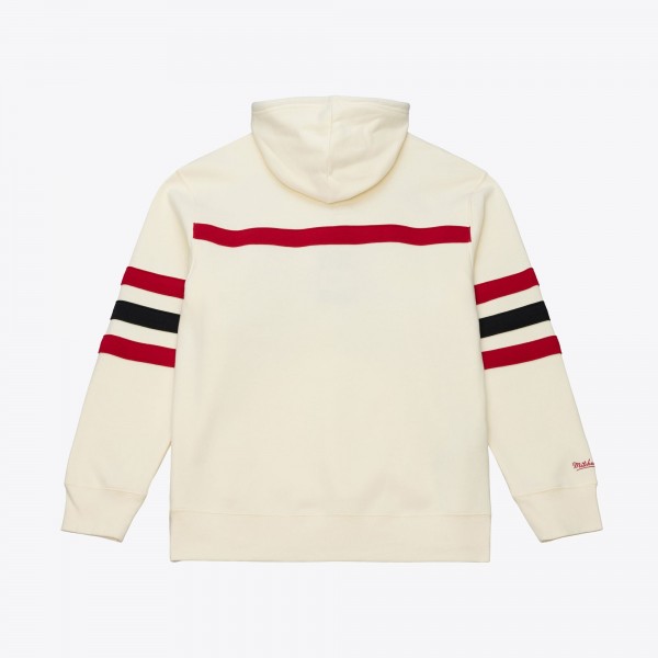 Philadelphia 76ers Mitchell & Ness Cream Hardwood Classics 76 Originals Collection Head Coach Hoodie