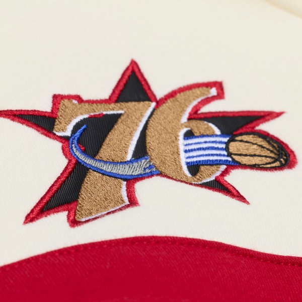 Philadelphia 76ers Mitchell & Ness Cream Hardwood Classics 76 Originals Collection Head Coach Hoodie