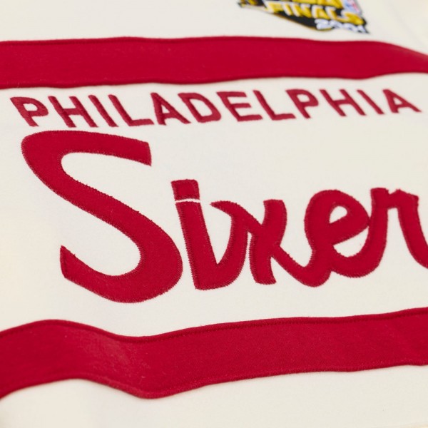 Philadelphia 76ers Mitchell & Ness Cream Hardwood Classics 76 Originals Collection Head Coach Hoodie