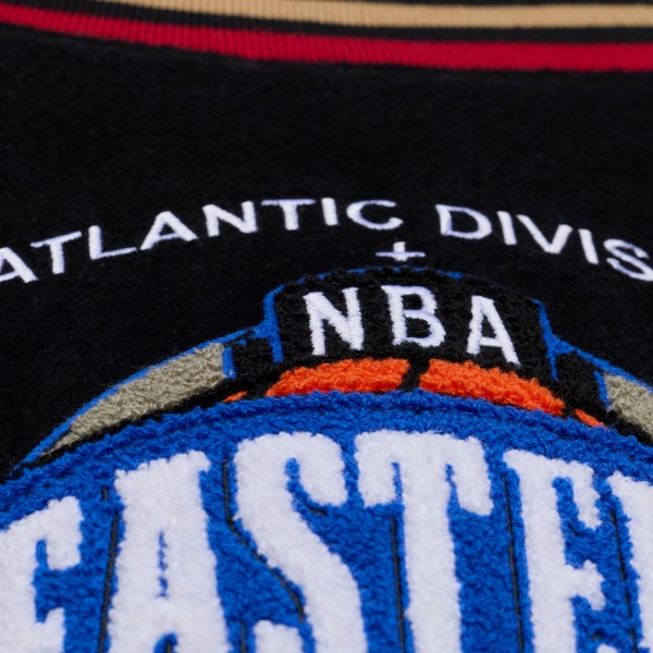 Philadelphia 76ers Mitchell & Ness Black Hardwood Classics 76 Originals Collection Varsity Full-Snap Jacket