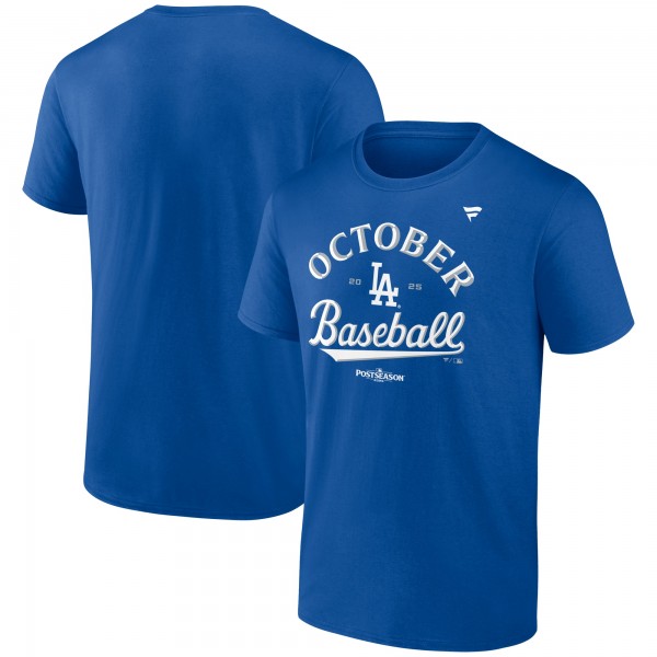Los Angeles Dodgers Royal 2025 MLB Postseason Locker Room T-Shirt