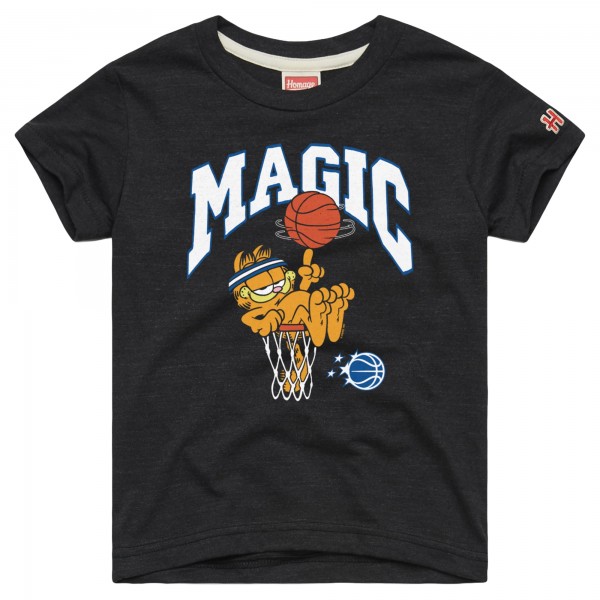 Подростковая Orlando Magic Garfield x Homage Charcoal Tri-Blend T-Shirt