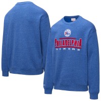 Philadelphia 76ers Mitchell & Ness Royal Throw It Back Fleece Sweatshirt