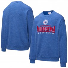 Philadelphia 76ers Mitchell & Ness Royal Throw It Back Fleece Sweatshirt