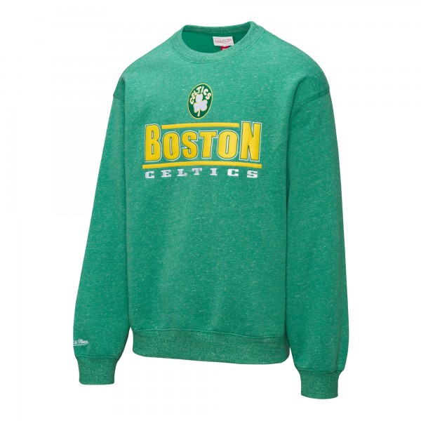 Boston Celtics Mitchell & Ness Green Throw It Back Fleece Sweatshirt