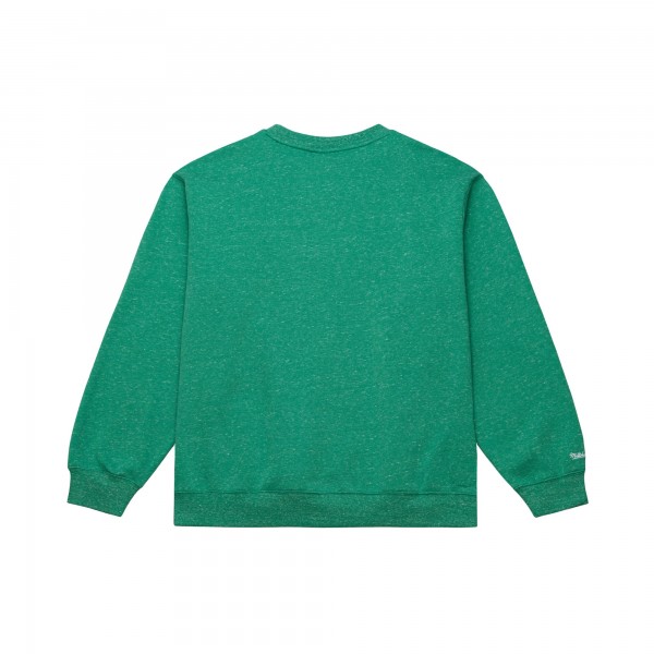 Boston Celtics Mitchell & Ness Green Throw It Back Fleece Sweatshirt