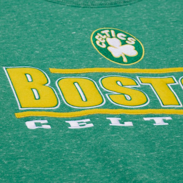 Boston Celtics Mitchell & Ness Green Throw It Back Fleece Sweatshirt