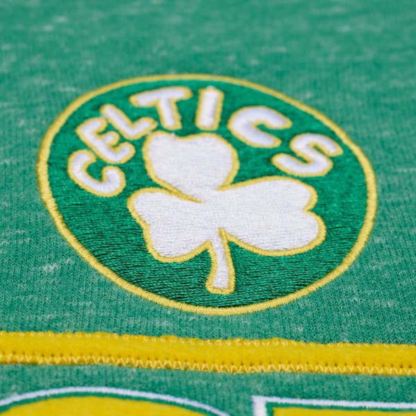 Boston Celtics Mitchell & Ness Green Throw It Back Fleece Sweatshirt