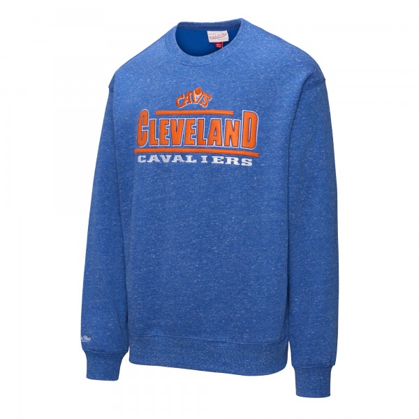 Cleveland Cavaliers Mitchell & Ness Royal Throw It Back Fleece Sweatshirt