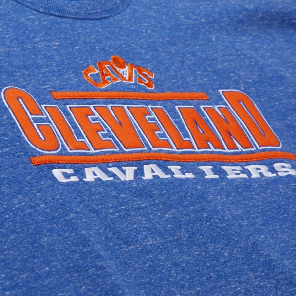 Cleveland Cavaliers Mitchell & Ness Royal Throw It Back Fleece Sweatshirt