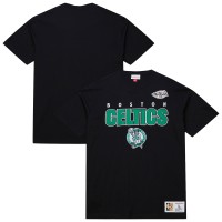 Boston Celtics Mitchell & Ness Black Hardwood Classics Throw It Back Premium T-Shirt