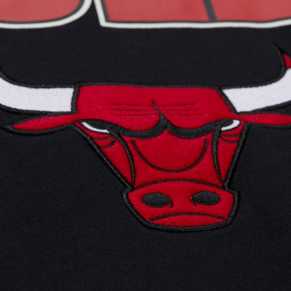 Футболка Chicago Bulls Mitchell & Ness Black Hardwood Classics Throw It Back Premium