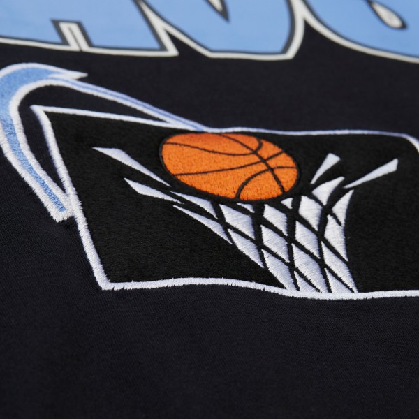 Cleveland Cavaliers Mitchell & Ness Black Hardwood Classics Throw It Back Premium T-Shirt