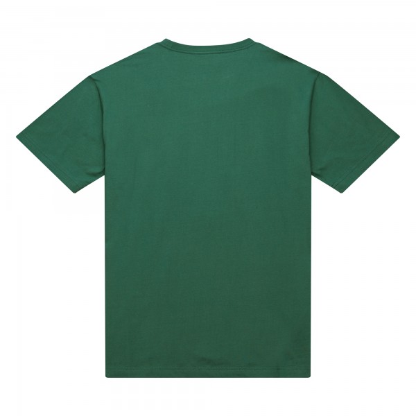 Milwaukee Bucks Mitchell & Ness Green Hardwood Classics Throw It Back Premium T-Shirt
