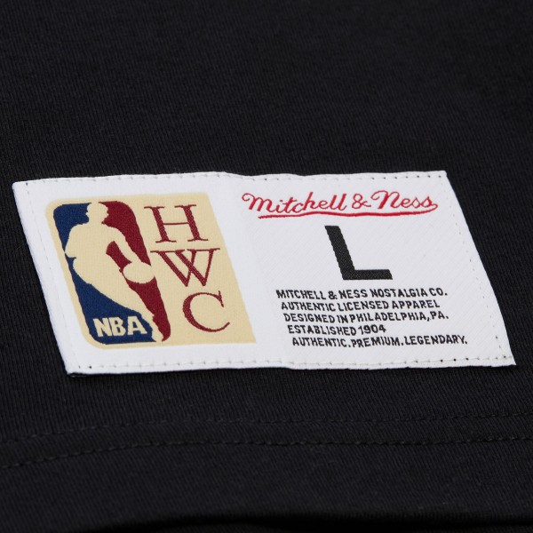 Футболка Los Angeles Lakers Mitchell & Ness Black Hardwood Classics Throw It Back Premium