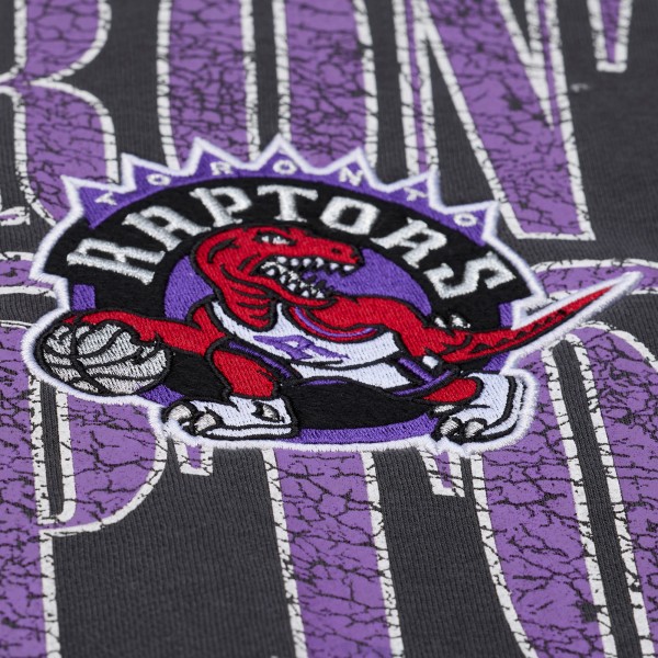 Toronto Raptors Mitchell & Ness Black NBA Downtown Collection Fleece Sweatshirt