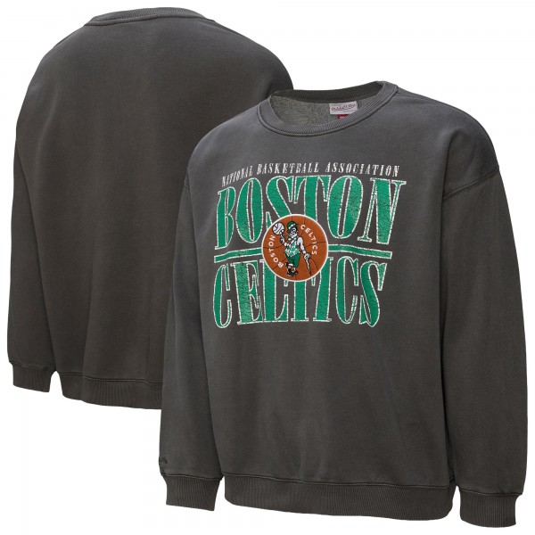 Boston Celtics Mitchell & Ness Black NBA Downtown Collection Fleece Sweatshirt