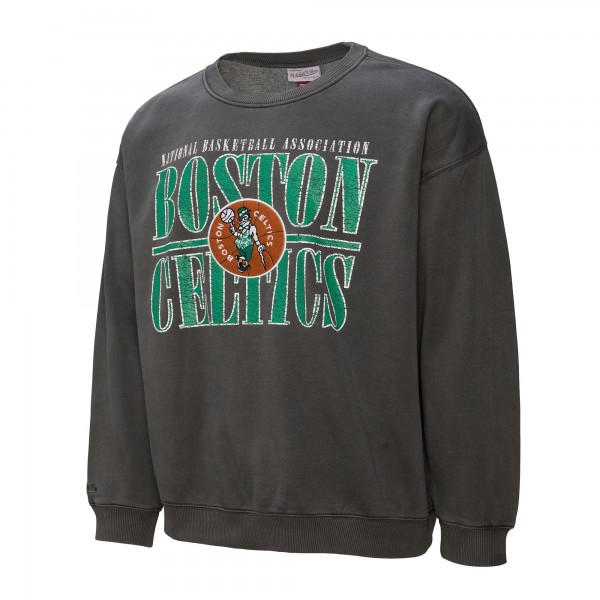 Boston Celtics Mitchell & Ness Black NBA Downtown Collection Fleece Sweatshirt