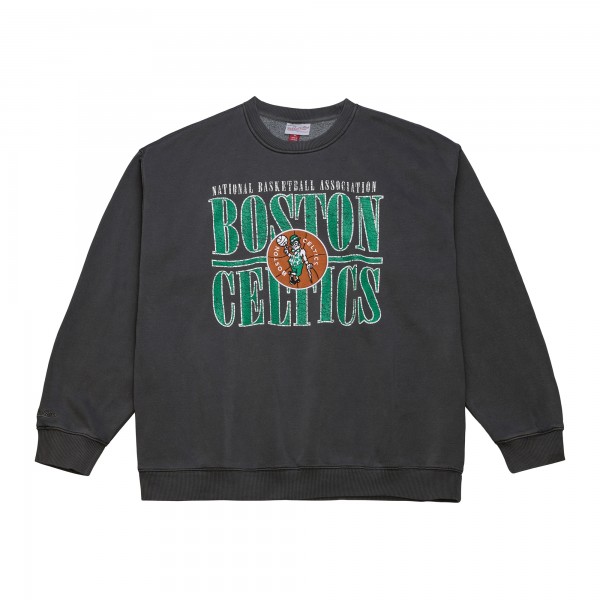 Boston Celtics Mitchell & Ness Black NBA Downtown Collection Fleece Sweatshirt
