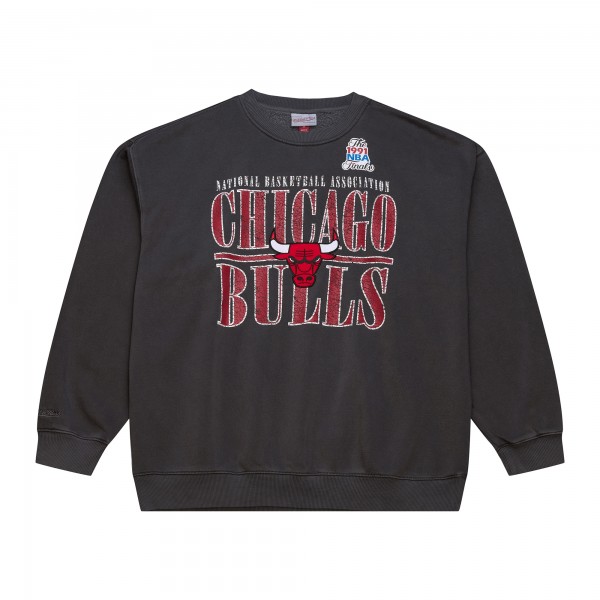 Кофта Chicago Bulls Mitchell & Ness Black NBA Downtown Collection Fleece