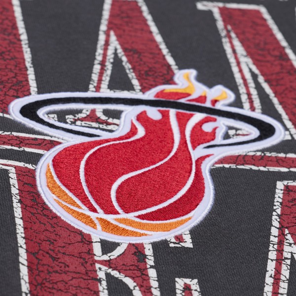 Miami Heat Mitchell & Ness Black NBA Downtown Collection Fleece Sweatshirt