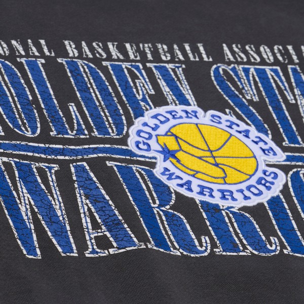 Golden State Warriors Mitchell & Ness Black NBA Downtown Collection Fleece Sweatshirt