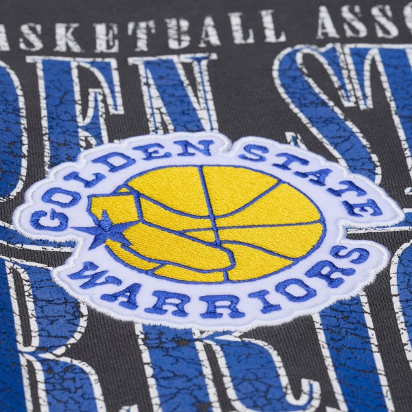 Golden State Warriors Mitchell & Ness Black NBA Downtown Collection Fleece Sweatshirt