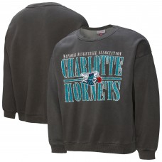 Charlotte Hornets Mitchell & Ness Black NBA Downtown Collection Fleece Sweatshirt