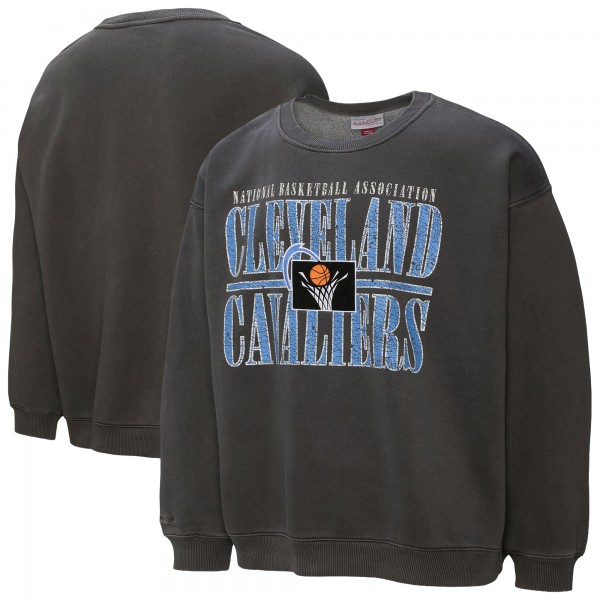 Cleveland Cavaliers Mitchell & Ness Black NBA Downtown Collection Fleece Sweatshirt