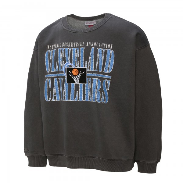 Cleveland Cavaliers Mitchell & Ness Black NBA Downtown Collection Fleece Sweatshirt