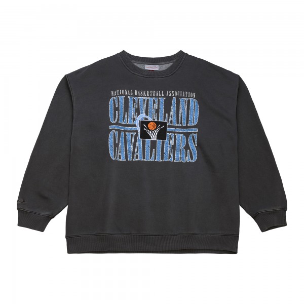 Cleveland Cavaliers Mitchell & Ness Black NBA Downtown Collection Fleece Sweatshirt