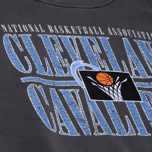 Cleveland Cavaliers Mitchell & Ness Black NBA Downtown Collection Fleece Sweatshirt