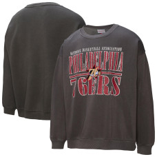 Свитшот Philadelphia 76ers Mitchell & Ness Black NBA Downtown Collection Fleece