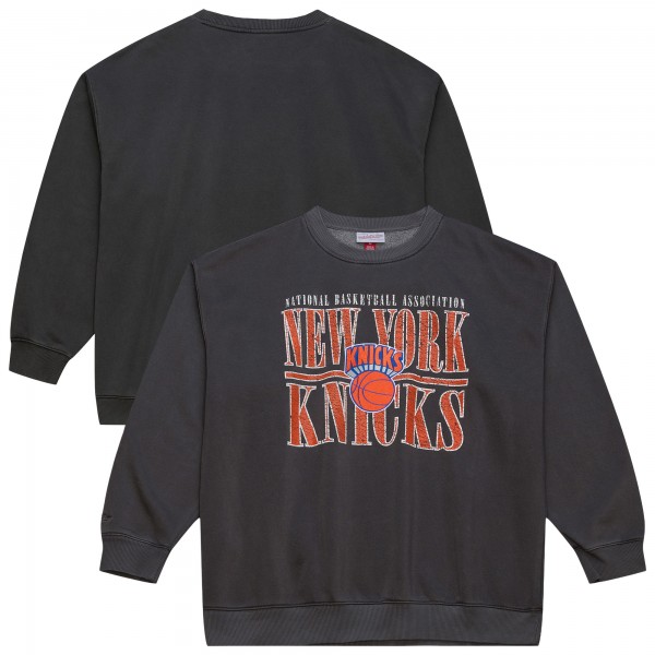 New York Knicks Mitchell & Ness Black NBA Downtown Collection Fleece Sweatshirt