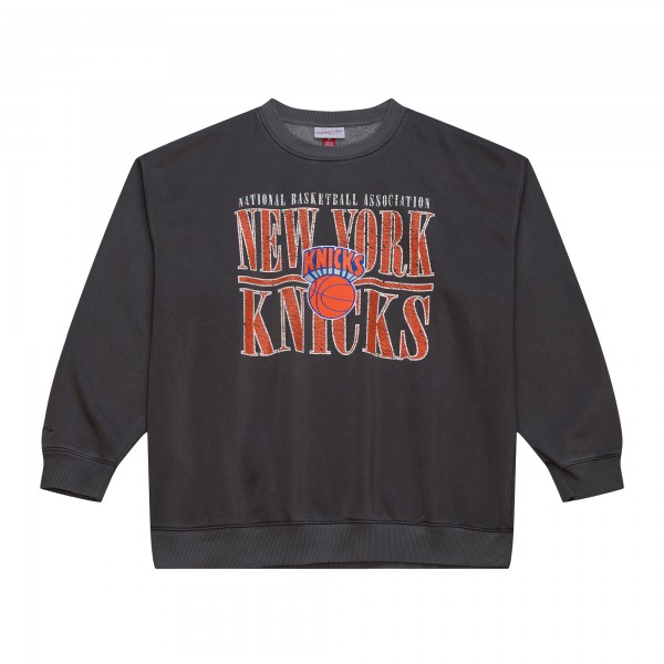 New York Knicks Mitchell & Ness Black NBA Downtown Collection Fleece Sweatshirt
